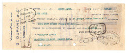 Fiscaux Sur Document--1934--Lettre Change--G.Durand--ARQUES-verrerie-cristallerie-St PIERRE EN PONT-FECAMP-St OMER - Covers & Documents