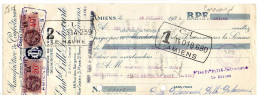 Fiscaux Sur Document--1936--Lettre Change-Ets DILLE-Delacourte-confections-AMIENS-St PIERRE EN PONT-LE HAVRE- - Brieven En Documenten