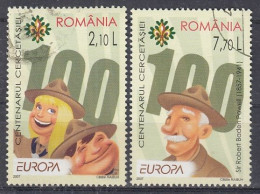 ROMANIA 6190-6191,used,falc Hinged - Oblitérés