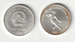 VIETNAM 100 Đồng (Summer Olympics Seoul 1988) 1986 Silver (.999) • 12 G •  30 Mm KM# 24 - Vietnam