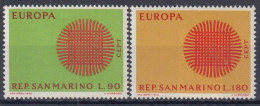 SAN MARINO 955-956,unused - 1970