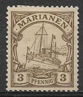 MARIANNE COLONIA TEDESCA 1900 FRANCOBOLLI DELLA GERMANIA 1889 SOPRASTAMPATI YVERT 7 MLH  VF - Isole Marianne