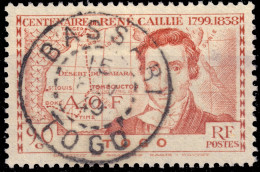 TOGO - 1949 (15 Fev) - TàD "BASSARI / TOGO" Sur Yv.172 90c Rouge Terne René Caillé- TB - Oblitérés