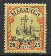 MARIANNE COLONIA TEDESCA 1900 SOPRASTAMPATI YVERT.11   MLH VF - Islas Maríanas