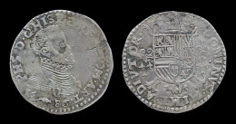 Southern Netherlands Filips II 1/2 Filipsdaalder 1586- Scarce Arras Mint - 1556-1713 Spanische Niederlande