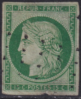 France 1849 Sc 2 Yt 2 Used Faulty Gros Points Cancel Multiple Thins/tears - 1849-1850 Ceres