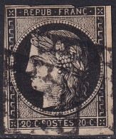 France 1849 Sc 3 Yt 3 Used Grille Cancel - 1849-1850 Ceres