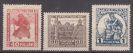 Hungary 1920 Mi#312-314 Mint Hinged - Neufs