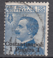 Italy Offices 1909 Levante Levant Costantinopoli Sassone#23 Used - European And Asian Offices
