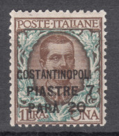 Italy Offices 1923 Levante Levant Costantinopoli Sassone#82 Mint Hinged - Bureaux D'Europe & D'Asie