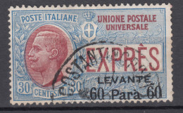 Italy Offices 1908 Levante Levant Espressi Postage Due Sassone#2 Used - Emissioni Generali