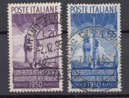 Italy Republic 1950 Mi#796-797 Used - 1946-60: Oblitérés