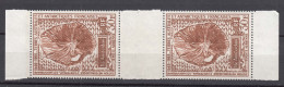 France Colonies, TAAF 1970 Mi#56 Mint Never Hinged Gutter Pair - Nuovi