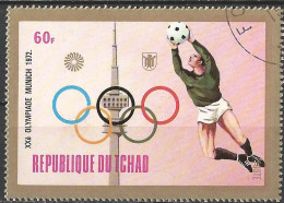 Chad 1972 - Mi 584A - YT 277 ( Munich Olympic Games  : Football ) - Used Stamps