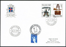 EUROPA FDC SERVICE . TIRAGE LIMITE Nr: 70/26. DU CONSEIL DE L'EUROPE STRASBOURG .REYKJAVIK .30.9.1979. ISLAND. - Briefe U. Dokumente