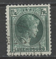 Luxembourg - Luxemburg 1930-31 Y&T N°224 - Michel N°239 (o) - 1,25f Grande Duchesse Charlotte - 1926-39 Charlotte De Profil à Droite