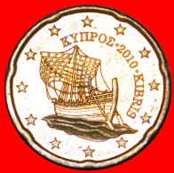 * GREECE (2008-2022): CYPRUS  20 CENT 2010! SHIP NORDIC GOLD MINT LUSTRE! UNCOMMON YEAR! · LOW START! · NO RESERVE!!! - Cyprus