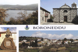 (V647) - BORONEDDU (Oristano) - Multivedute: Lago Omodeo, Chiesa Di San Lorenzo, Monumento Ai Caduti, Panorama - Oristano