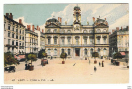 LYON:  L' HOTEL  DE  VILLE  -  POUR  LA  SUISSE  -  FP - Rhône-Alpes