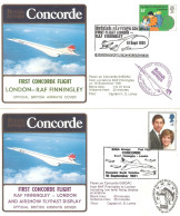 CONCORDE PREMIER 1er VOL FIRST FLIGHT BRITISH AIRWAYS LONDON RAF FINNINGLEY + AIRSHOW FLYPAST DISPLAY - Sonstige & Ohne Zuordnung