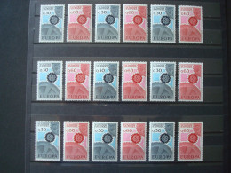 ANDORRA FR 1967 MNH** (9x) COT. Mi. 9x12 = 108 € EUROPA - 1967