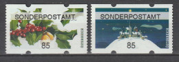 Österreich 2019 Weihnachten Automatenmarken ATM Sonderpostamt Mi 60 + 61 ** Postfrisch MNH - Machine Labels [ATM]