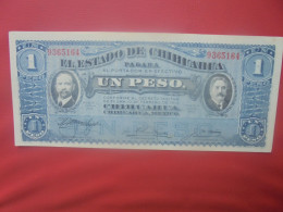 CHIHUAHUA (MEXICO) 1 PESO 1915 Série L Circuler (B.29) - Mexique