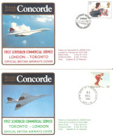 CONCORDE PREMIER 1er VOL FIRST FLIGHT BRITISH AIRWAYS LONDON TORONTO - Andere & Zonder Classificatie