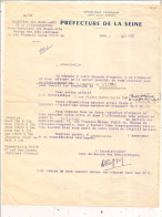 Lettre, PREFECTURE DE LA SEINE, 1960, Recrutement, Bibliothécaire, Direction Des Beaux Arts, Frais Fr 1.65 E - Ohne Zuordnung