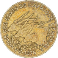 Monnaie, États De L'Afrique Centrale, 10 Francs, 1976 - República Centroafricana