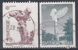 SWEDEN 852-853,used,falc Hinged - 1974