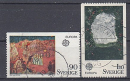 SWEDEN 899-900,used,falc Hinged - 1975