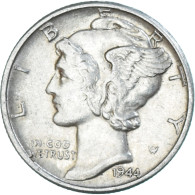 Monnaie, États-Unis, Dime, 1944 - 1916-1945: Mercury