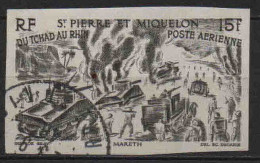 St Pierre Et Miquelon - 1956 -  Tchad Au Rhin  - Non Dentelé - PA 14 - Oblit - Used - Oblitérés