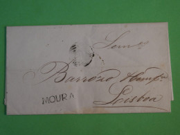 BU5  PORTUGAL  BELLE LETTRE 1868 MOURA A LISBOA    +AFF. INTERESSANT+ - Lettres & Documents