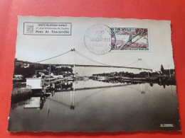 Carte Maximum En 1959 - Pont De Tancarville - Réf J 104 - 1950-1959