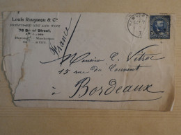 BU5  ETATS UNIS LETTRE 1902  NEW YORK   A BORDEAUX   +AFF.  INTERESSANT+ - Covers & Documents