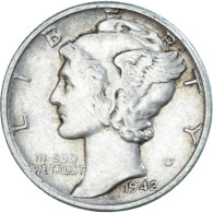 Monnaie, États-Unis, Dime, 1942 - 1916-1945: Mercury (Mercurio)