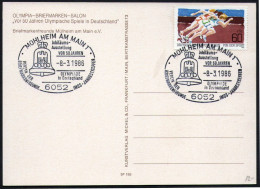 GERMANY MUHLHEIM AM MAIN 1986 OLYMPIC GAMES IN GERMANY 50th ANNIVERSARY OLYMPIC GAMES BERLIN '36 - POST CARD STADIUM - M - Zomer 1936: Berlijn