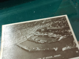 418 //  AERIAL VIEW OF HARBOUR AND TOWN / ST HELIER / JERSEY - St. Helier