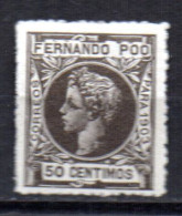 Sello Nº 128N (muestra Cero.cero)  Fernando Po - Fernando Po