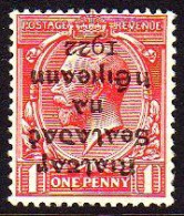 1922 Dollard 1d With Inverted Overprint - Unused Stamps