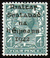 1922 Dollard 4d With Overprint Double, Once Albino - Nuevos