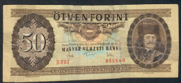 HUNGARY P170f 50 FORINT 1983  VG REPAIRED - Ungheria