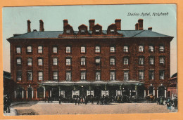 Holyhead Station Hotel UK 1918 Postcard - Anglesey