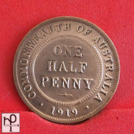 AUSTRALIA 1/2 PENNY 1919 -    KM# 22 - (Nº55331) - ½ Penny