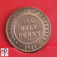AUSTRALIA 1/2 PENNY 1921 -    KM# 22 - (Nº55332) - ½ Penny