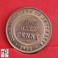 AUSTRALIA 1/2 PENNY 1922 -    KM# 22 - (Nº55333) - ½ Penny