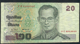 THAILAND P109i 20 BAHT 2003 Signature 81#5C   VF NO P.h. - Thaïlande