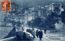 N°105678 -cpa Monaco -l'hôtel Beau Rivage Et La Condamine- - La Condamine